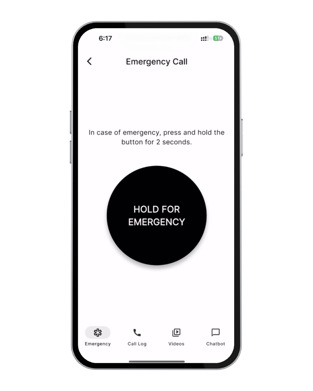 iPhone displaying CyberG app